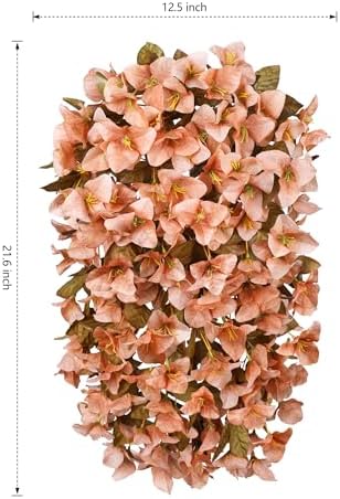 HyeFlora Artificial Bougainvillea Hanging Flowers 2pcs 1
