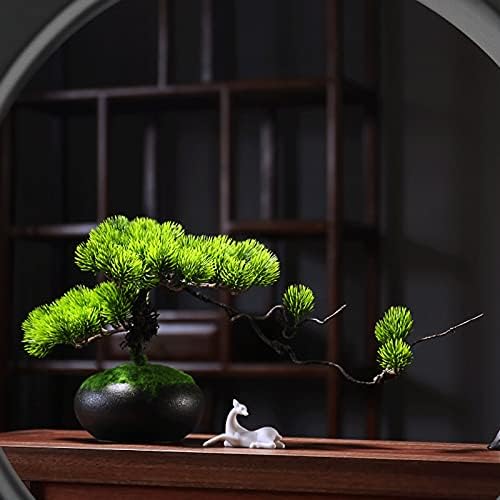 Artificial Pine Bonsai Tree - 8 Inch Decorative Display