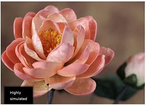 Artificial Lotus Flower with Vase for Home Office Decor