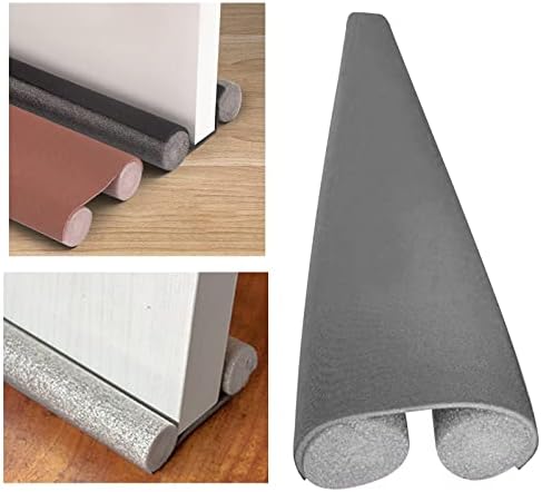 HUFFA Under Door Draft Stopper Insulation Protector Cold Air Blocker Brown