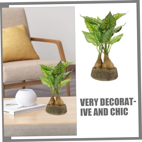 Lifelike Ivy Monstera Faux Plant in Pot Decor
