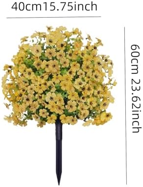 YardGo 2Pcs Artificial Shrubs UV Resistant for Outdoor and Indoor