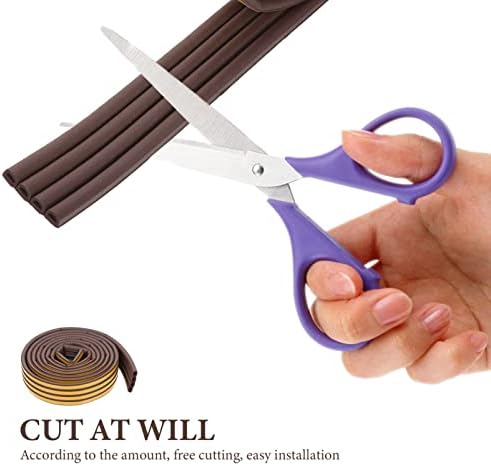 DOITOOL Door Bottom Seal Strip Weatherproof Draft Stopper Tape for Home