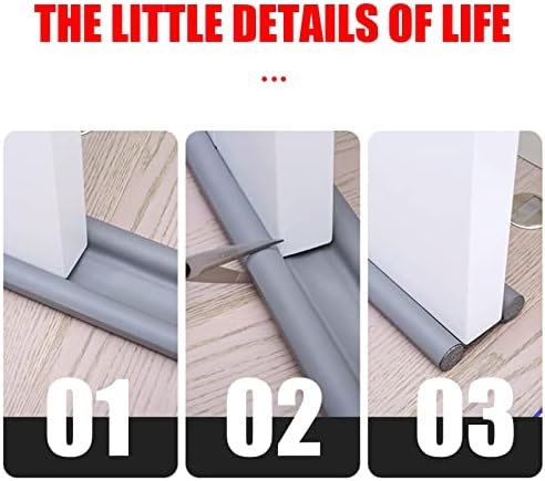 Under Door Draft Stopper with Adjustable Foam
