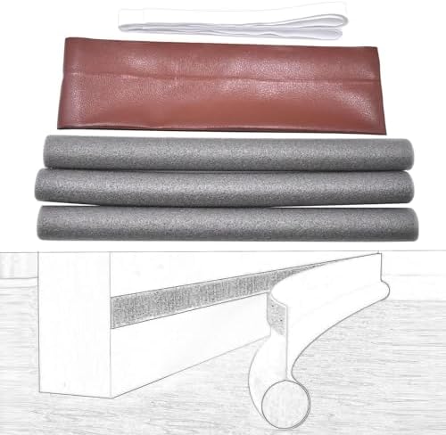 JISADER Door Draft Stopper Dustproof Windproof Waterproof Brown