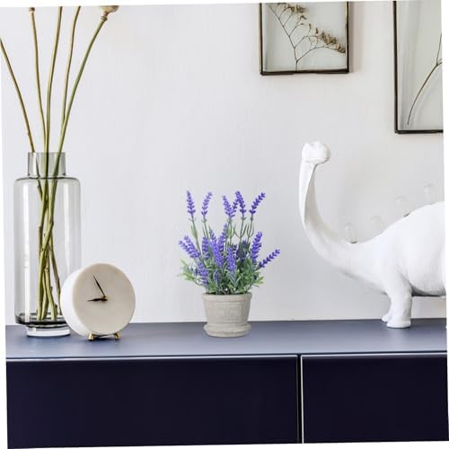 Artificial Lavender Potted Plant for Home Office Decor