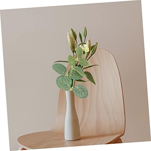 50pcs Fake Eucalyptus Leaves Artificial Branches Decorative Plant
