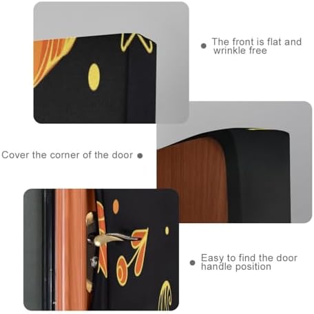 Susiyo Halloween Pumpkin Door Cover 32x79 in
