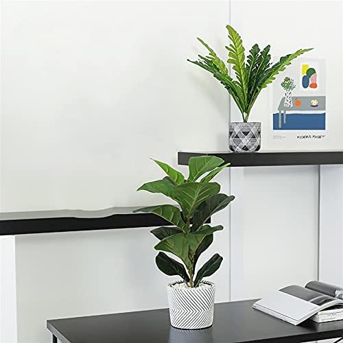 Artificial Plastic Plants with Ceramic Pots for Home Decor