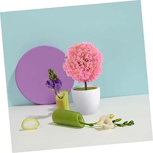 2Pcs Artificial Topiary Ball Trees for Home Decor