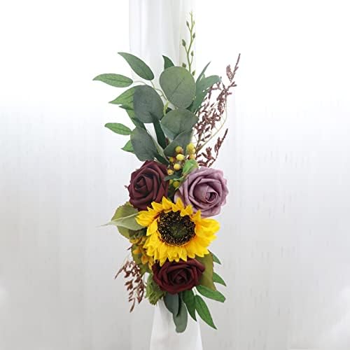 SYNYEY RTWAY Artificial Sunflower Rose Wedding Arch Decor
