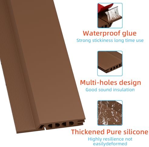 Cyzarize Door Draft Stopper 39inch Brown