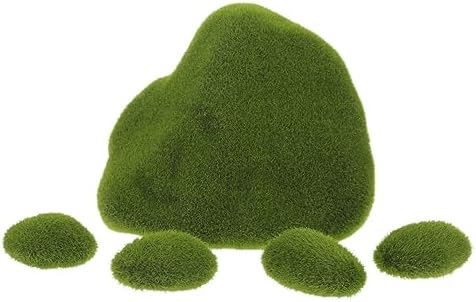 VINTORKY Faux Moss Stones for DIY Crafts and Decor