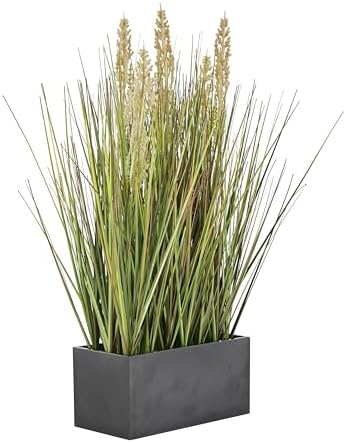 Deco 79 Artificial Plant with Black Pot 10x8x18 Green