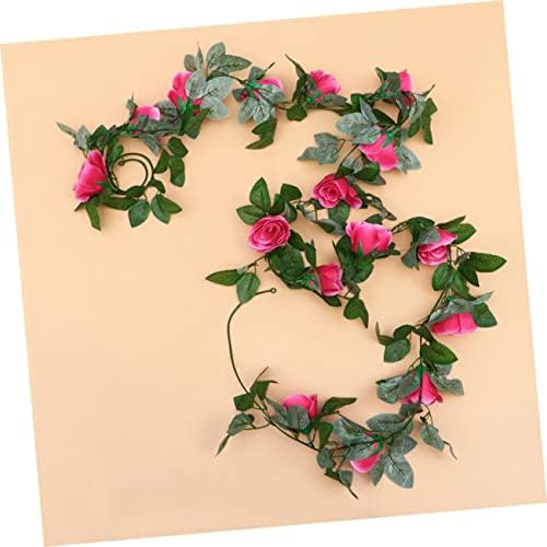 2pcs Artificial Rose Hanging Decor for Valentines Day