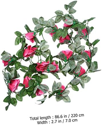 2pcs Artificial Rose Hanging Decor for Valentines Day