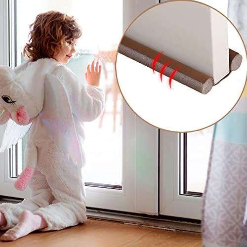 Twin Draft Stopper - Removable Washable Sound Blocker 366in Door Draft Guard