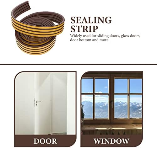 DOITOOL Door Bottom Seal Strip Weatherproof Draft Stopper Tape for Home
