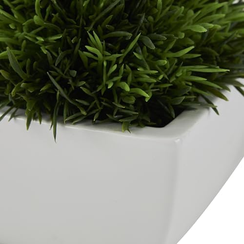 Deco 79 Faux Foliage Artificial Plant with White Ceramic Pot