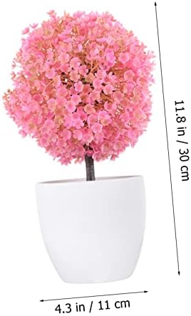 2Pcs Artificial Topiary Ball Plant Decor for Home Office