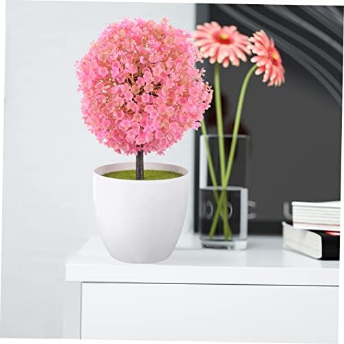 2Pcs Artificial Topiary Ball Trees for Home Decor