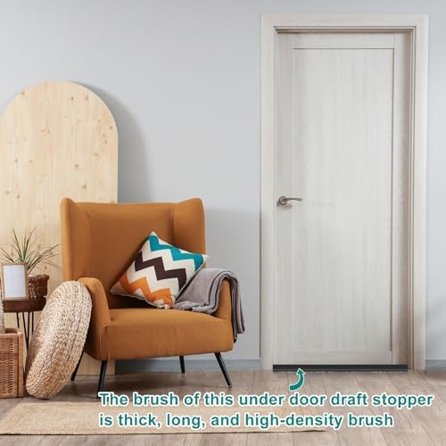 UXCELL 3 Pcs Door Sweep for Bottom of Door Brown