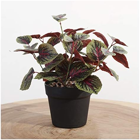 Artificial Watermelon Leaves Potted Plants for Home Office Decor
