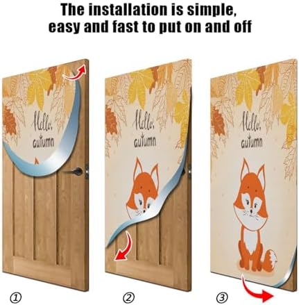Susiyo Autumn Halloween Door Cover Decor 32x79