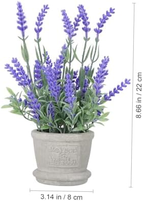 Artificial Lavender Potted Plant for Home Office Decor
