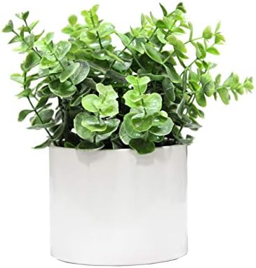 Admired By Nature 825 Inch Artificial Eucalyptus Potted Plant