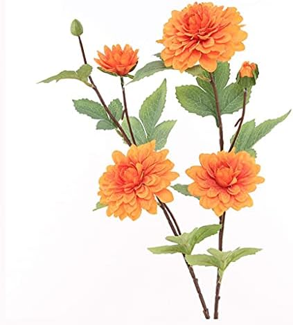 Dahlia Artificial Flower with Leaves 343in for Home Decor