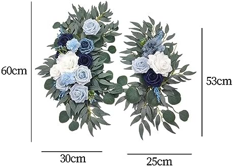 Artificial Blue Flower Swag for Wedding Arch