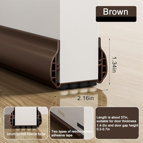 Lifeuping Under Door Draft Stopper with Brush