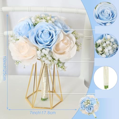 Exotic Dried Flower Bouquet 7 Inch Bridesmaid Bouquets 4PCS