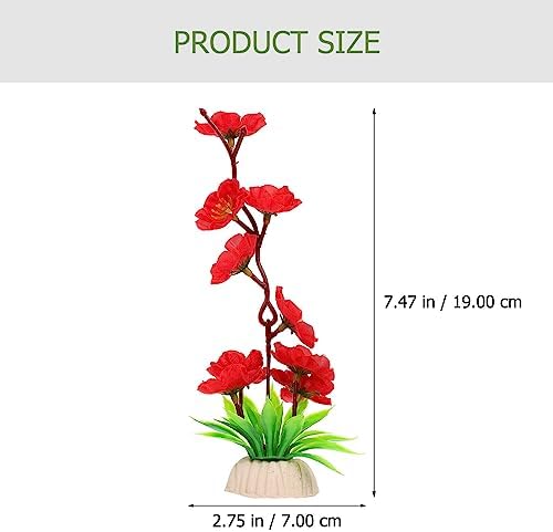 HOMSFOU 2Pcs Artificial Flower Sushi Plate Decoration