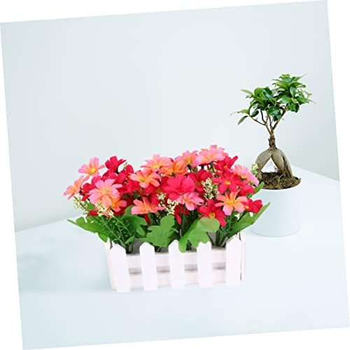 Lifelike Artificial Daisy Flower Vase for Home Decor