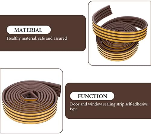 DOITOOL Door Bottom Seal Strip Weatherproof Draft Stopper Tape for Home