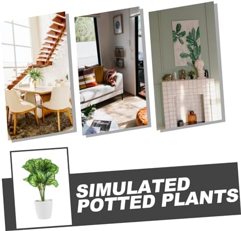 Fake Watermelon Leaf Bonsai Plant for Home Decor