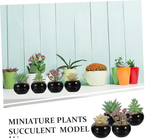 4pcs Artificial Potted Bonsai Plants Home Decor