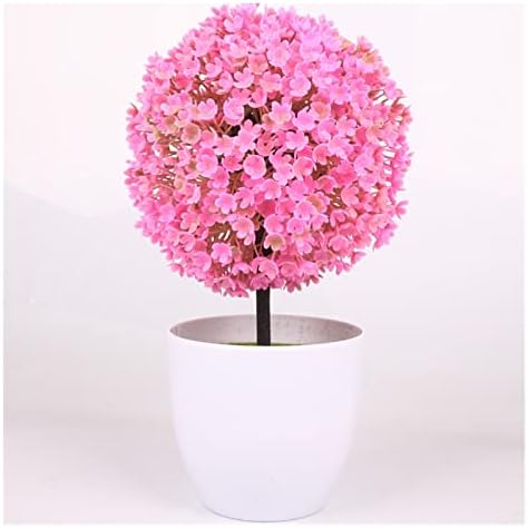Sakura Snowball Artificial Potted Plants Set