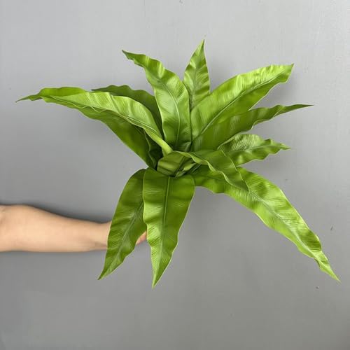 2 Pcs Birds Nest Ferns Fake Plants 177 In Artificial Greenery Shrubs