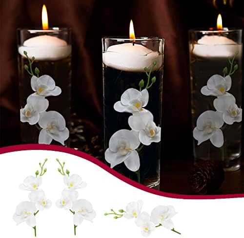 Lardux 24 Pcs Artificial Flowers for Floating Candles Wedding Centerpieces