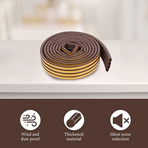 DOITOOL Door Bottom Seal Strip Weatherproof Draft Stopper Tape for Home