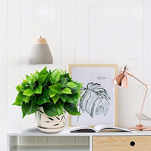 Realistic Artificial Potted Plants with Ceramic Pot