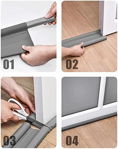 Under Door Draft Stopper with Adjustable Foam