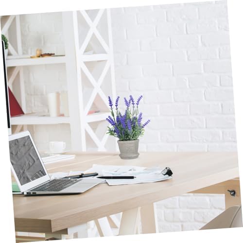 Artificial Lavender Potted Plant for Home Office Decor
