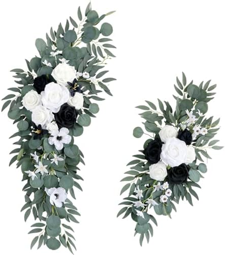 S_SSOY 2 Pack Wedding Arch Flowers Swag