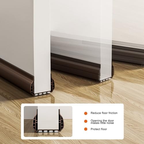 Lifeuping Under Door Draft Stopper with Brush