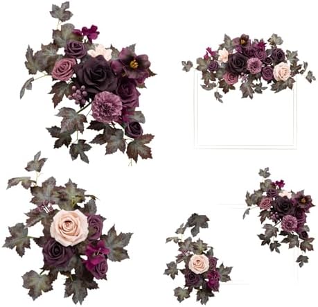 Lings Moment Artificial Flower Swag Arch for Wedding Ceremony