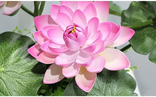 Artificial Lotus Flowers with Ceramic Vase